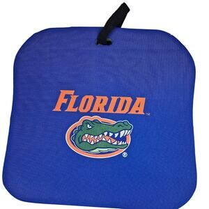 Vintage Florida Gators Stadium Seat Cushions Pair Blue Mascot Logo Foam NCAA 2pk